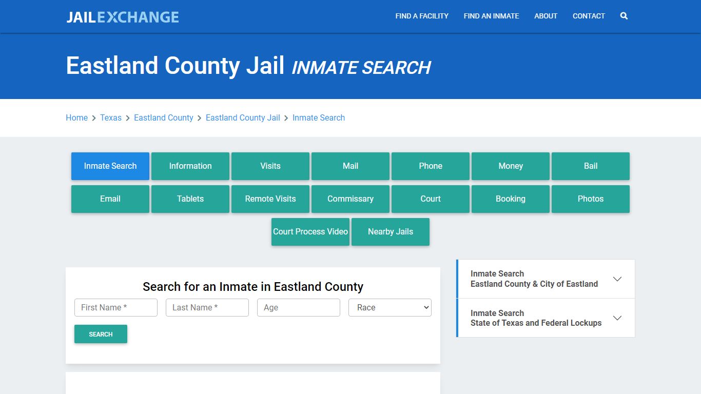 Eastland County Jail, TX Inmate Search: Roster & Mugshots